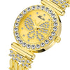 Butterfly Women Gold Watch with Diamond
