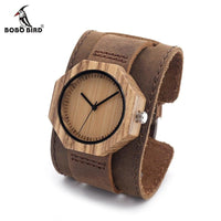 Octagon Wood Watch Women Top Luxury  Quartz Wristwatch with Leather Band in Gift Box - Mostatee