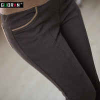 Winter warm women stretch high elastic waist casual cotton pants Plus size - Mostatee