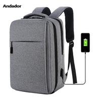 15.6 inch laptop backpack larger capacity travel bag with key chain holdr male usb charging computer backpacks waterproof  bag - Mostatee