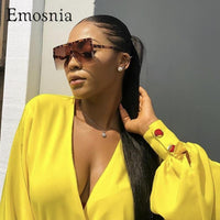 Big Flat Frame Sunglasses Women Sexy Leopard Ladies Shades New 2019 - Mostatee