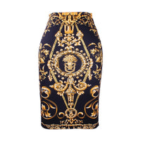 Western Fashion Gorgeous Golded floral print  plus size - Mostatee