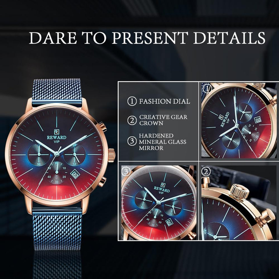 Color Bright Glass Watch Men Top Luxury Watch - Mostatee
