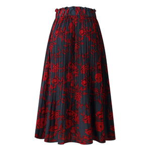 2020 Summer Casual Chiffon Print Long Skirts - Mostatee