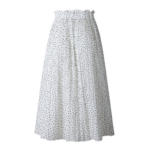 2020 Summer Casual Chiffon Print Long Skirts - Mostatee