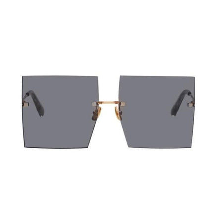 Oversized Rimless Square Sunglasses Women 2019 - Mostatee