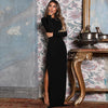 2019 New Robe Femme Long Sleeve Floor Length Maxi Dresse Women Party Night - Mostatee