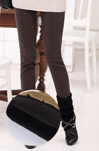 Winter warm women stretch high elastic waist casual cotton pants Plus size - Mostatee