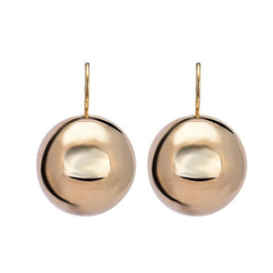 Gold Silver Big Drop Earrings - Mostatee