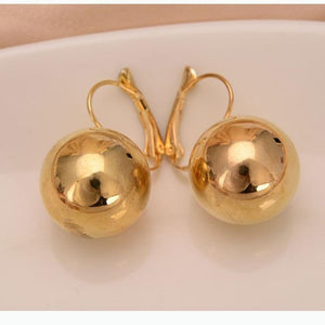 Gold Silver Big Drop Earrings - Mostatee