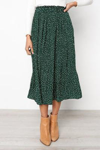 2020 Summer Casual Chiffon Print Long Skirts - Mostatee